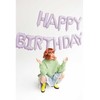 PartyDeco Folinis balionas Happ Birthday violetinis 340x35cm