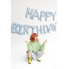 PartyDeco Folinis balionas Happ Birthday melsvas 340x35cm