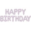 PartyDeco Folinis balionas Happ Birthday violetinis 340x35cm