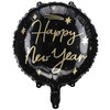 PartyDeco Folinis balionas Laimingų Naujųjų Metų, 45cm