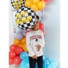 PartyDeco Folinis balionas Languota vėliava Happy Birthday, 45cm
