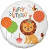 GoDan PartyDeco Folinis balionas Liūtukas, Happy birthday, 36cm