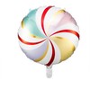 PartyDeco Folinis balionas "Saldainis" margas, 35cm