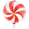PartyDeco Folinis balionas Saldainis raudonas, 35cm