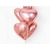 Party Deco PartyDeco Folinis balionas "Širdelė" 45cm rožinio aukso