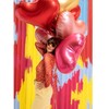 PartyDeco Folinis balionas Širdutė 75x64,5 cm, rožinė