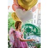 PartyDeco Folinis balionas Širdutė 75x64,5 cm, baltas