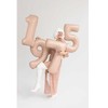 PartyDeco Folinis balionas skaičius 7, kreminis 72cm