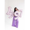 PartyDeco Folinis balionas skaičius 9, violetinis 72cm