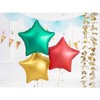 PartyDeco Folinis balionas "Žvaigždė" žalias 48 cm