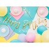 PartyDeco Girlianda Happy Birthday auksinė, 16.5x62cm