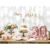 PartyDeco Girlianda Happy Birthday rožinio aukso, 16.5x62cm