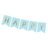 PartyDeco Girlianda melsva Happy Birthday, 15x175