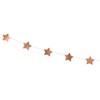 PartyDeco Girlianda Rožinio aukso žvaigždės 3,6m