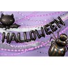 PartyDeco Juodi balionai Halloween'as, 280x46cm