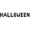 PartyDeco Juodi balionai Halloween'as, 280x46cm