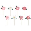 PartyDeco Keksiukų papuošimai Gėlės, 13-14,5cm