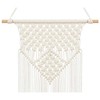 PartyDeco Macrame dekoracija, balta 30x49cm