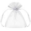 PartyDeco Organzos maišelis, 10cm (10vnt), Spalva: Žydra