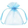 PartyDeco Organzos maišelis, 10cm (10vnt), Spalva: Žydra