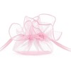 PartyDeco Organzos maišelis, 25cm 10 vnt, Spalva: Rožinis