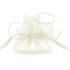 PartyDeco Organzos maišelis, 25cm 10 vnt, Spalva: Kreminė