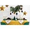 PartyDeco Pakabinamos dekoracijos Auksinės žvaigždės, 3vnt