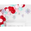 PartyDeco Pakabinamos dekoracijos Mirguliuojančios snaigės, 6vnt