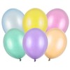 PartyDeco Pastelinių spalvų Perliniai balionai 27 cm 100vnt