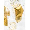 PartyDeco Permatomas balionas su auksiniais taškeliais 40cm
