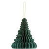 PartyDeco Popierinė dekoracija žalia Kalėdinė eglutė, 15cm