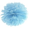 PartyDeco Pomponas melsvas 35 cm