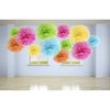PartyDeco Popierinis Pom-Poms, 35cm, Spalva: Sidabrinė