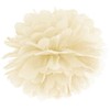 PartyDeco Popierinis Pom-Poms, 35cm, Spalva: Kreminė