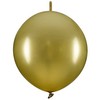 PartyDeco Rišami balionai 33cm, auksiniai