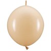 PartyDeco Rišami balionai 33cm, kūnos spalvos nude