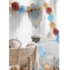 PartyDeco Rišami balionai 33cm, melsvi