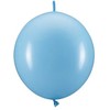 PartyDeco Rišami balionai 33cm, melsvi