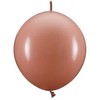 PartyDeco Rišami balionai 33cm, pelenų rožinė