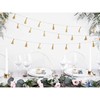 PartyDeco Siūlų kutų girlianda auksinė 1,9m