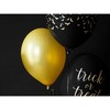 PartyDeco Stiprūs balionai Auksiniai, blizgūs 30 cm, 50vnt