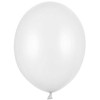 PartyDeco Stiprūs balionai Balti, blizgūs 30 cm, 50vnt