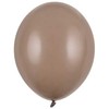 PartyDeco Stiprūs balionai Kapučino 30 cm, 50vnt