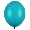 PartyDeco Stiprūs balionai Lagūnos mėlyna 30 cm, 50vnt