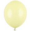 PartyDeco Stiprūs balionai Šviesiai geltoni 30 cm, 50vnt