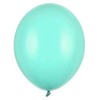 PartyDeco Stiprūs balionai Šviesiai mėtiniai 30 cm, 50vnt
