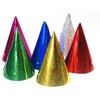 Party Deco PartyDeco Šventinės kepurėlės "Blizgančios ryškios", 20vnt