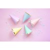 PartyDeco Šventinės kepurėlės "Pastelė" 6vnt