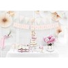 PartyDeco Trikampiukų girlianda Rausva