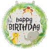 Folinis balionas Happy birthday Džiunglės 45 cm
